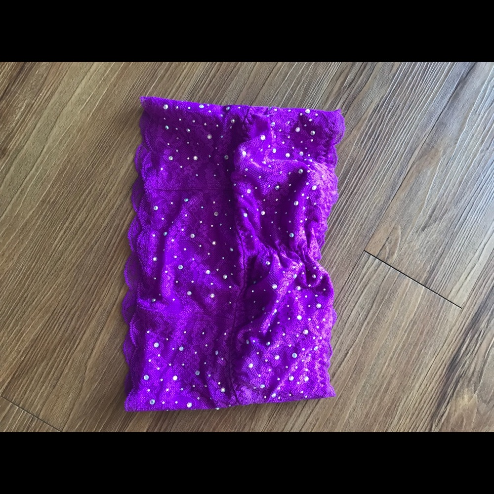 New VS Pink bejeweled bandeau